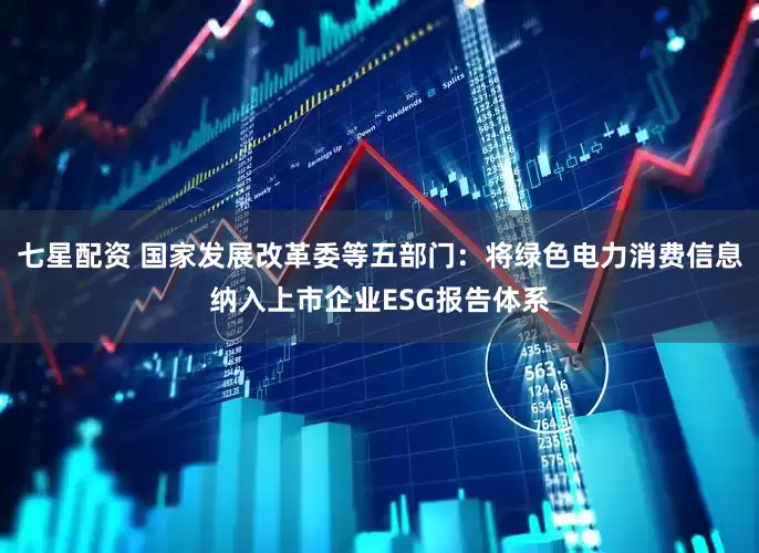 七星配资 国家发展改革委等五部门：将绿色电力消费信息纳入上市企业ESG报告体系
